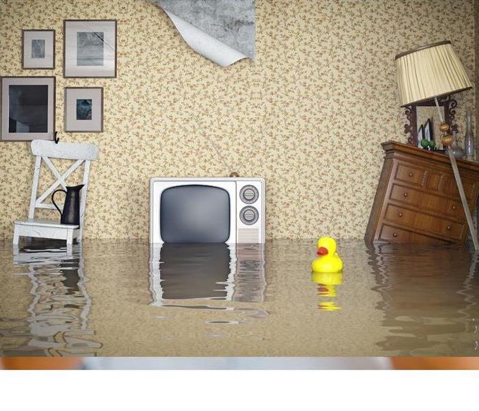 Flooded room in home